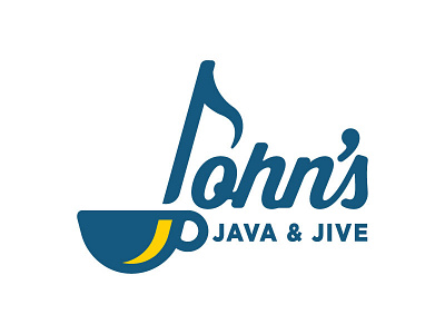 Johns Java And Jive Logo branding coffee identity logo typography