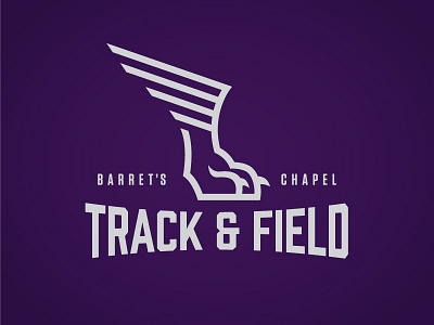Barrets Chapel cat claw field foot logo run running sports team track wildcat winged