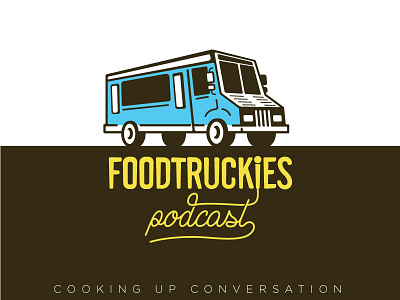 FOODTRUCKIES Podcast branding food identity illustration logo memphis podcast tennessee truck vehicle