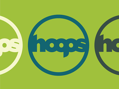 Hoops logo retro thick