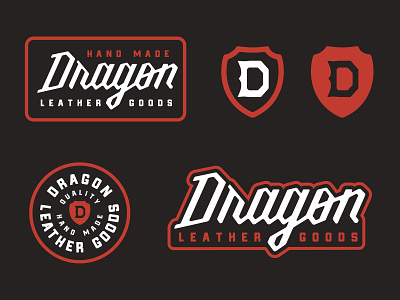 Dragon Leather Goods branding leather logo
