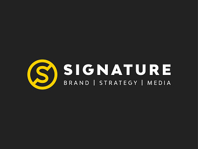 Signature Rebrand agency branding identity logo logomark memphis space