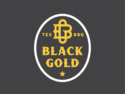 Black Gold BBQ bbq branding food identity logo texas western