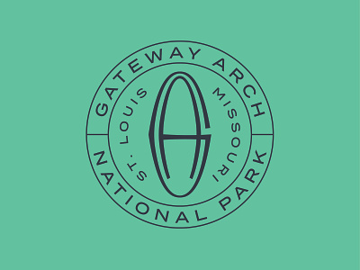 Gateway Arch Seal arch gateway arch logo national park seal stl typehike
