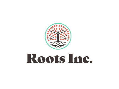 Roots Inc. branding female feminine identity illustration jackson leaves logo logo mark nature roots tennessee tree woman