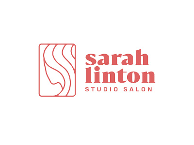 Sarah Linton logo concept branding hair identity logo salon studio