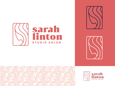 Sarah Linton logo concept branding hair hair salon identity logo studio