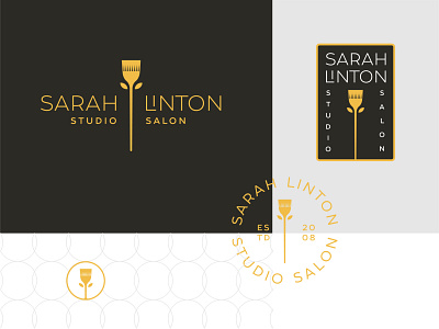 Sarah Linton beauty branding hair hair color hair salon logo logomark studio salon