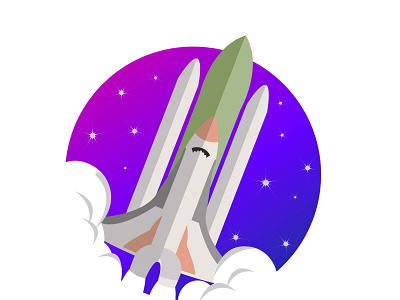 ROCKET VECTOR ART creative creativity graphic design graphic designer illustration learndesign learning rocket space vector vector art