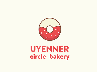 Uyenner's Circle Logo bakery branding food illustration logo