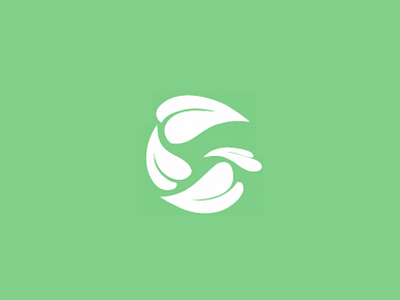 Green Guide brandmark envrionment green leaf logo