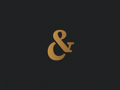 Colored&Creative Logo ampersand branding brandmark gold gradient logo