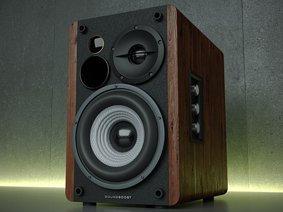 Sound speaker in 3dsMAX & Corona renderer