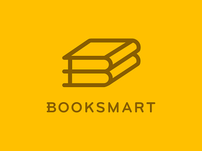 Booksmart book books booksmart identity logo mark