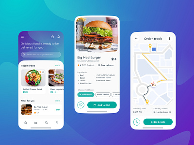 Food delivery app app delivery design ui ux