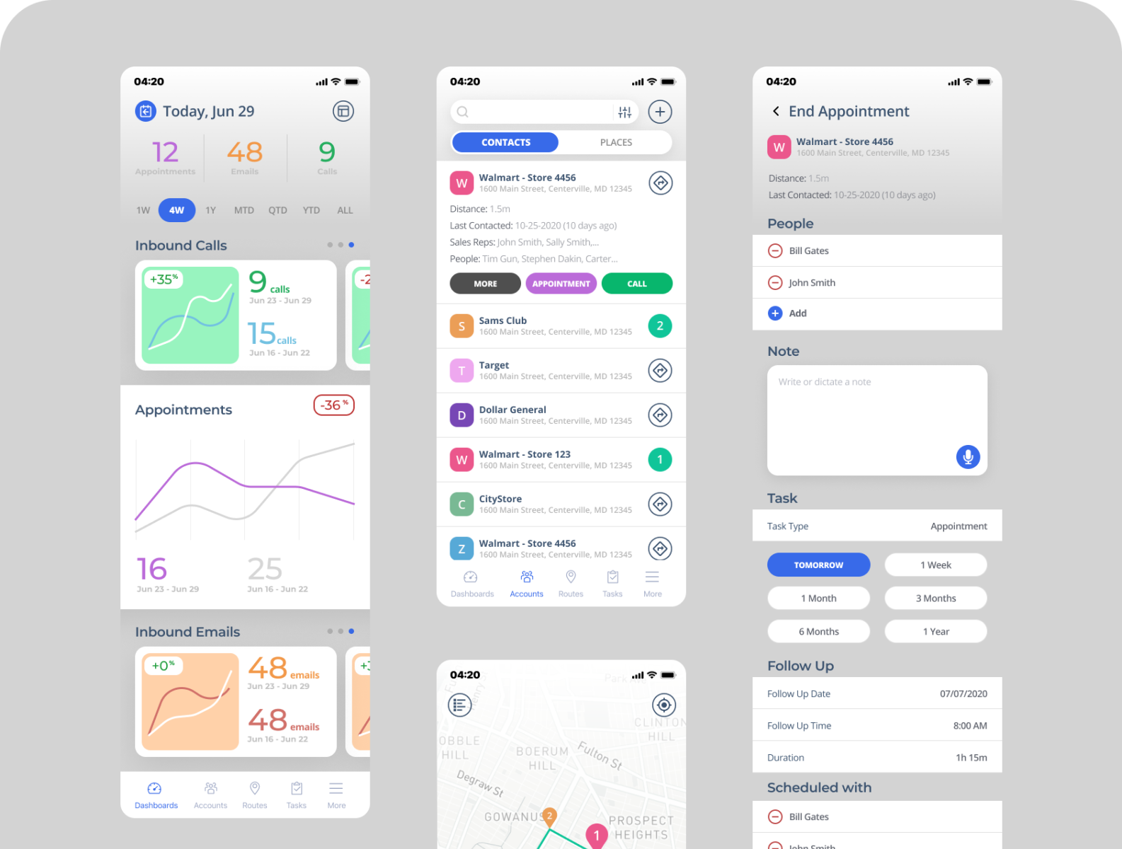 Reminder mobile app design by Maksym Liashenko on Dribbble