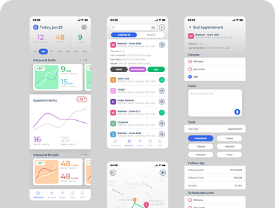 Reminder mobile app design app design ui ux