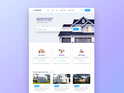 Real Estate Landing Page graphic design home house landingpage property property landing page property website realestate realestate landing page