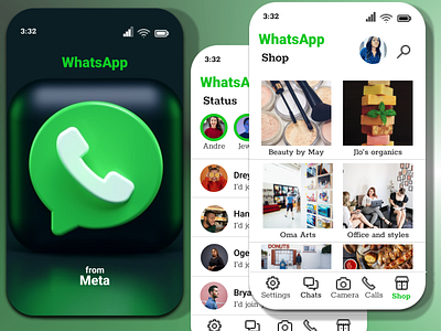 WhatsApp branding design graphic design ui uiux