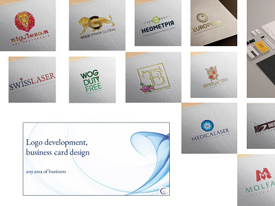 Logo development, business card design branding design logo