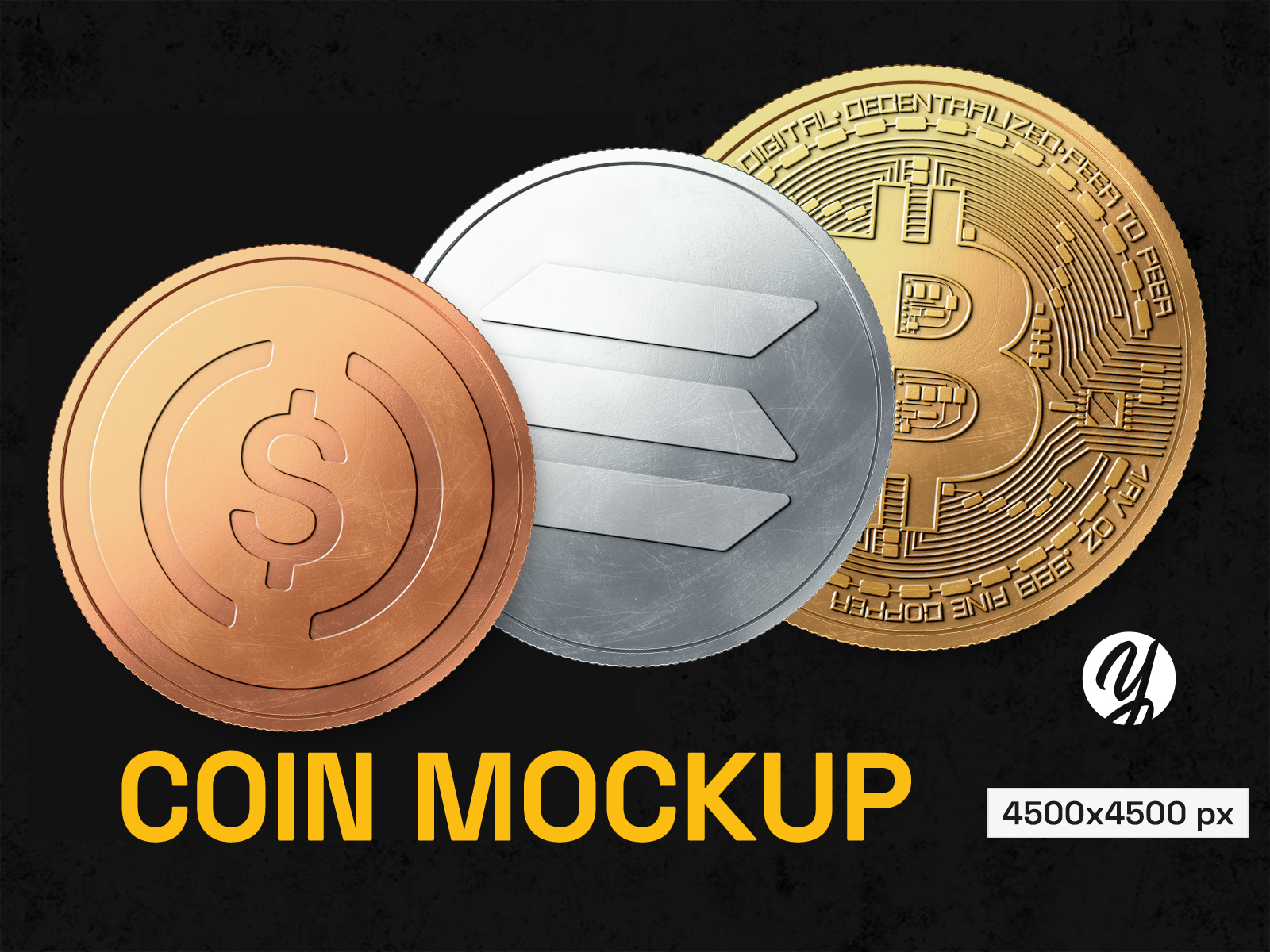 Coin Mockup by Maksym on Dribbble