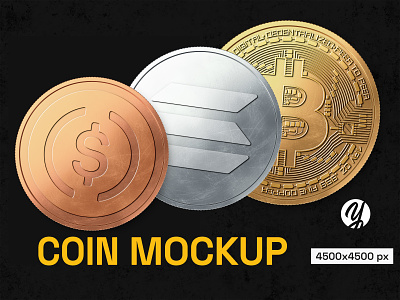 Coin Mockup 3d bitcoin bottle mockup brand identity branding coin design template free mockup illustration logo moc mockup psd psd template