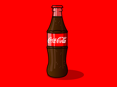 Coca Cola Flat Design.