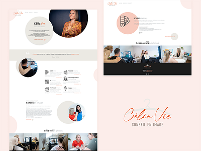 Célia Vie - Website Design beauty belgium coach design image odoo pink ui ux web website