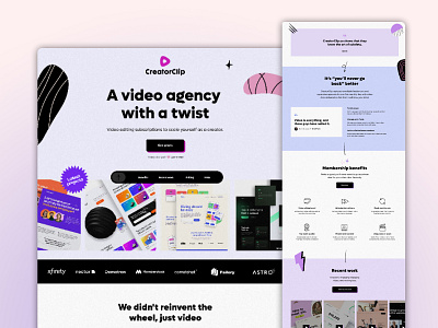 Landing Page design graphic design illustration typography ui ux vector web design