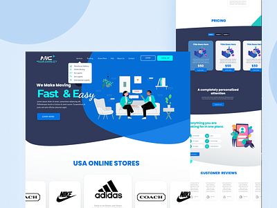 Landing Page design figma graphic design ui ux vector