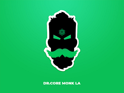 Dr.Core Monk LA bangalore diecut koramanagala munz stickers