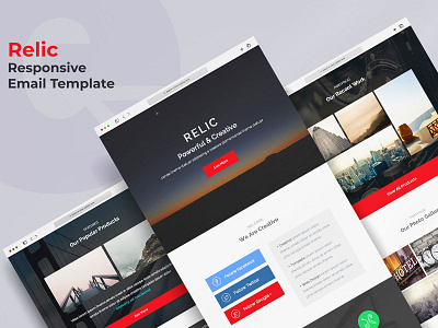 Relic - Responsive Email with Online Editor