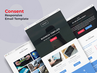 Consent - Responsive Email template with Stampready builder graphic design stampready