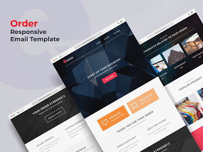 Order - Responsive Order info Email template email template newsletter order email template personal email template