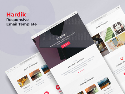 Hardik - Responsive Multipurpose Email Newsletter Template ecommerce templates email template newsletter personal email