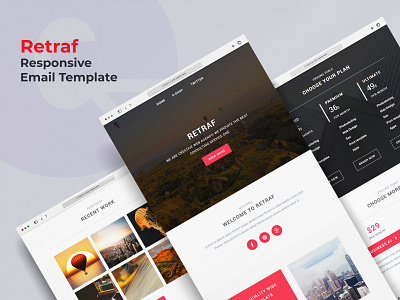 Retraf - Responsive Multipurpose Email Newsletter Template