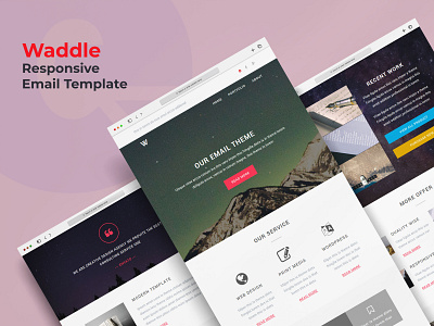Waddle - Responsive Email Newsletter Template ecommerce templates