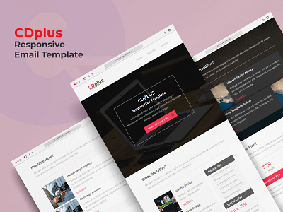 CDplus - Responsive Email Newsletter template ecommerce templates