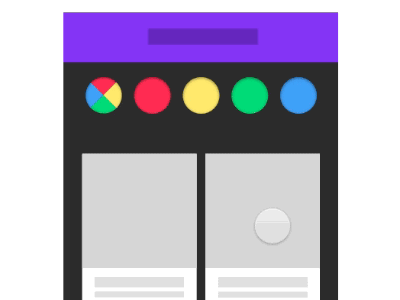 Hidden Color Button Selection in Framer.js animation button color framer framerjs interaction prototype scrollview sketch ui ux