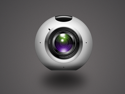 360 Camera Icon in Sketch3