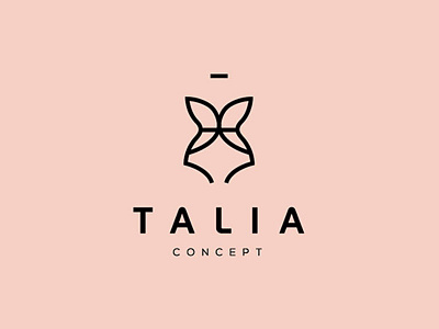 Fashion for women logo Talia beauty dress elegant fashion femine girl girls outfit pink swimsuit waist women