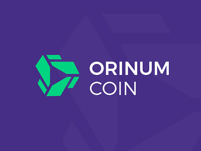 Orinum Coin logo bitcoin coin coins crypto cryptocurrency finance geometry logo market marzec money simple