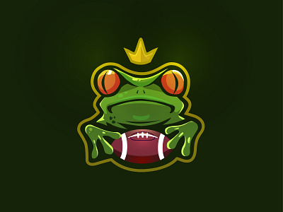 Frog illustration logo