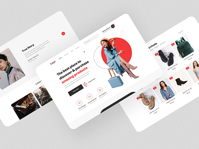 E-commerceFull Landing Page Design branding design landing page online store ui ux web design website header woocommerce