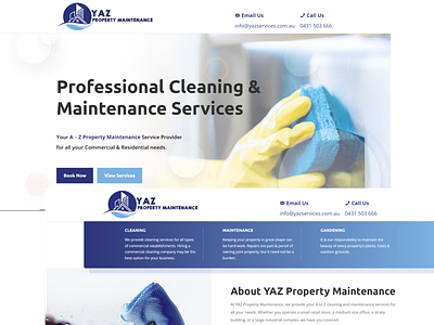 YAZ Property Maintenance graphic design graphic designer logo design web design web design company web designer