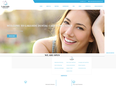 Lakeside Yorketown Dental graphic design graphic designer logo design web design web design company web designer