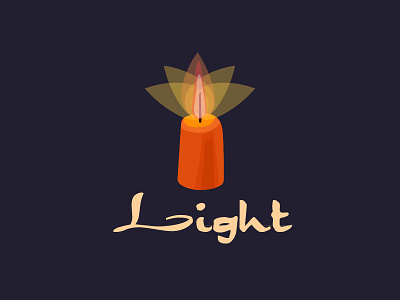 Logo for shop lighting technology candle design light logo logotype lotus sign
