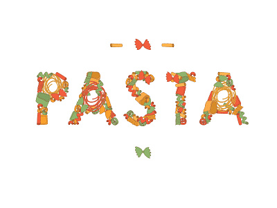 Logo for the pasta restaurant branding cooking design food illustration italy kitchen logo meal noodles pasta vector
