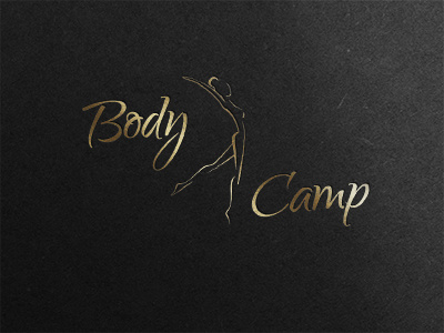 Bodycamp logo body branding girl healthy lifestyle logo loss slimness sport weight yoga