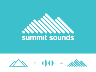 Summit Sounds Logo logo mountain mountains music process sound sound waves summit waves